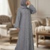 Robe Longue Style Lin Rayé – Élégance Naturelle – Image 2