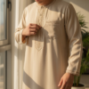 Qamis Élégance Brodé – Manches Longues