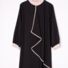 Abaya "Lina" – Élégance Contrastée – Image 9