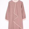 Abaya "Lina" – Élégance Contrastée – Image 5