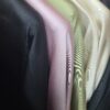 Abaya Papillon "Oria" – Satin de Soie & Borderie dorée – Image 2