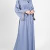 Ensemble "Sora" 2 Pièces – Kimono à Manches Perlées & Sous-Robe – Image 2
