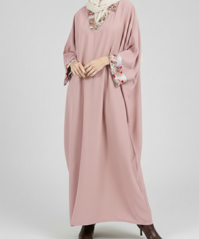 Abaya "Sultana" Papillon– Détails Perlés & Imprimés