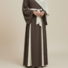Robe Longue Drapée Bi-Color – Élégance Moderne – Image 5