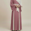 Robe Longue Drapée Bi-Color – Élégance Moderne – Image 4