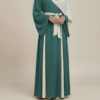 Robe Longue Drapée Bi-Color – Élégance Moderne – Image 3