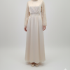 Robe de Soirée "Sofia" – Élégance Satinée & Manches Brodées – Image 3