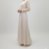 Robe de Soirée "Sofia" – Élégance Satinée & Manches Brodées – Image 2