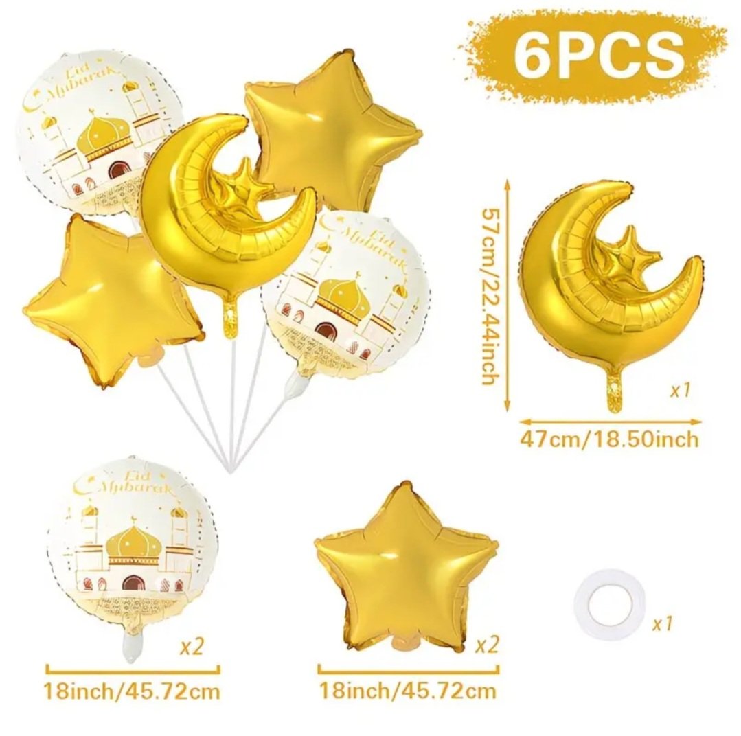 Ensemble de Ballons de Décoration festive pour l'Aïd - 5 Pièces – Image 2