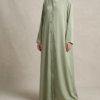 Abaya Kimono "L’Éclat de Satin" – Collection Prestige – Image 3