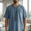 Qamis Urbain Chic – Coupe Moderne & Détails Brodés – Image 2