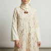 Robe Longue de Gala en Brocard – Modèle "Aurore Boréale" – Image 2