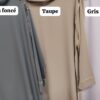 Abaya Élégance en Soie de Médine – Intégrale avec Hijab et bordures Dorés – Image 7