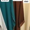 Abaya Élégance en Soie de Médine – Intégrale avec Hijab et bordures Dorés – Image 6