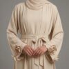 Ensemble Kimono Abaya et Hijab Flores – Image 4