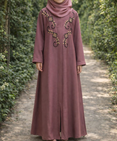 Abaya Fillette "Perles d'Orient" – Élégance & Tradition