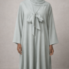 Kimono long avec sous-robe assortie – Tissu chiné et structuré – Image 2