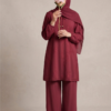 Ensemble Tunique & Pantalon Safia « Broderies feuilles » – Image 3