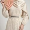 Robe "Cérémonie" fleurie en mousseline