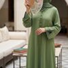 La Somptueuse Abaya Layla – L'Élégance de la Broderie Sfifa – Image 2