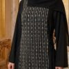 Robe de Fête Éléganza – Broderies Strass Argentés – Image 5