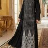 Robe de Fête Éléganza – Broderies Strass Argentés – Image 4