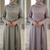 Robe Longue Inaya – Éclat Perlé – Image 6