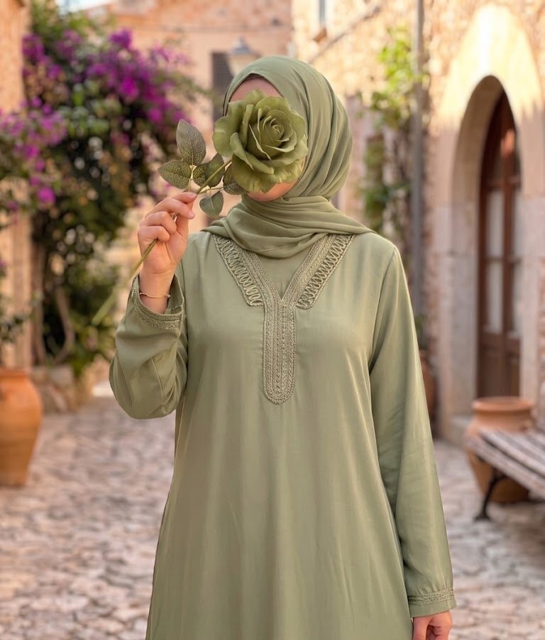 Robe Longue Amalya – Élégance & Broderies – Image 3
