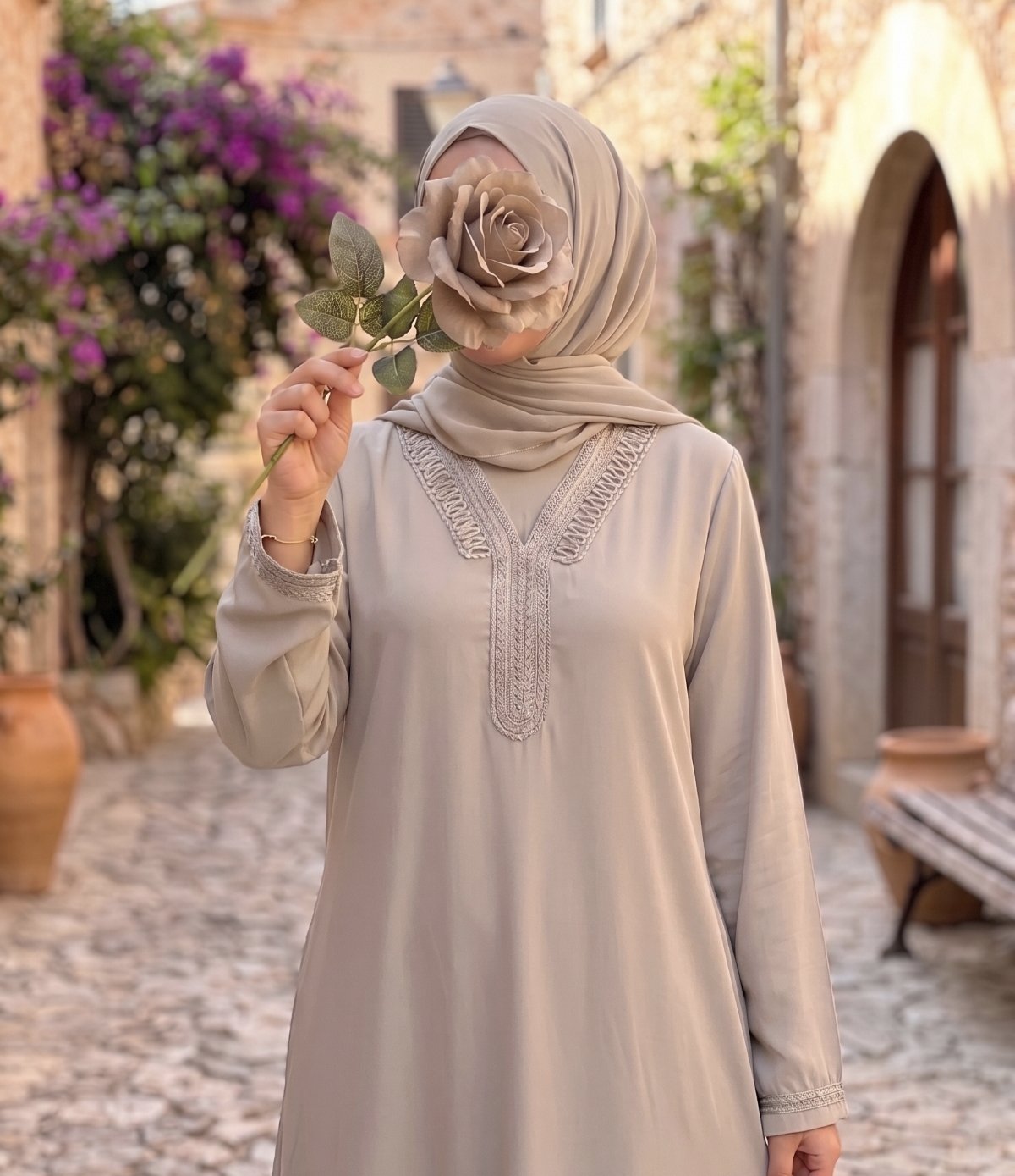 Robe Longue Amalya – Élégance & Broderies – Image 4