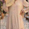 La Robe Longue Dalia – Esprit Bohème en Soie de Médine – Image 2