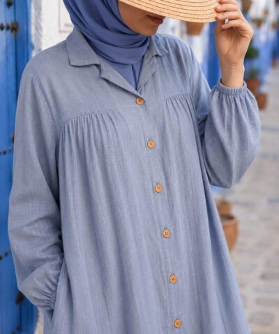 Alternative view of Ensemble Tunique & Pantalon en Style Lin – Collection Été