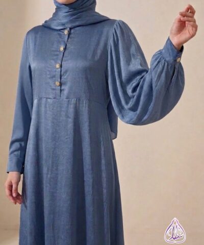 Robe Longue Fluide LIANA – Tissu Soie de Médine Texturé