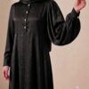 Robe Longue Fluide LIANA – Tissu Soie de Médine Texturé – Image 4