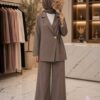 Ensemble Tailleur 2 Pièces – Veste Cache-Cœur & Pantalon – Image 3