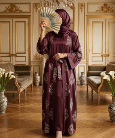 Alternative view of Kimono Sultana — Soie Fluide & Arabesques Beige Clair