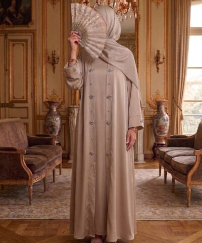Alternative view of Kimono Saphir — Soie de Médine & Strass Bijoux Serti