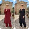 Tunique-Chemise Longue Roma — Tissu Texturé – Image 2