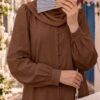 Robe Chemise Célia — Coton Léger & Manches Bouffantes – Image 4