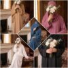 Abaya Layana — Soie de Médine & Hijab Intégré Finition Dorée – Image 2