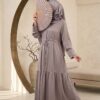 Robe Longue Fluide Maëva — Cordon de Serrage & Volant Bohème