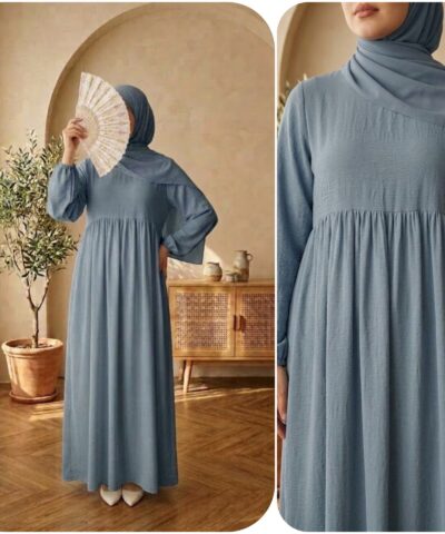 Alternative view of Abaya Évasée Shana en Tissu Jazz