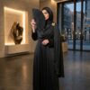 Robe de fête festive & élégante — drapé modulable à broche dorée – Image 4