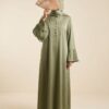 Robe Longue Vert Sauge – Élégance & Fluidité